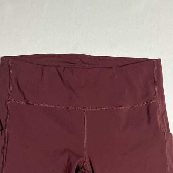 Athleta | Maroon Legging / Yoga Pants wide waistband - Picture 2 of 6